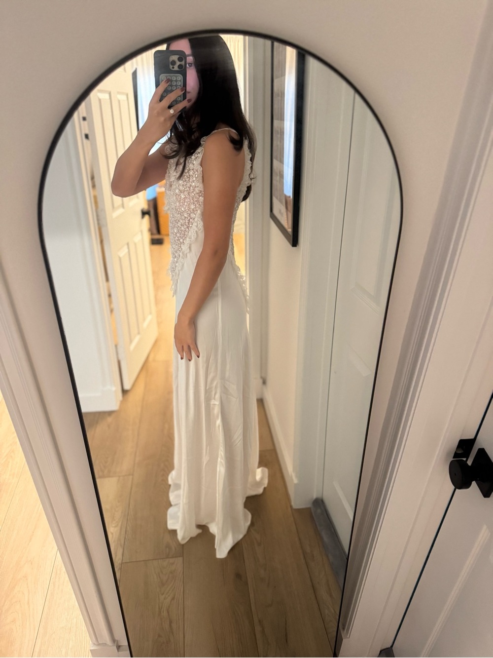 Rodarte White Lace-Trim Slip Dress - Picture 3 of 4